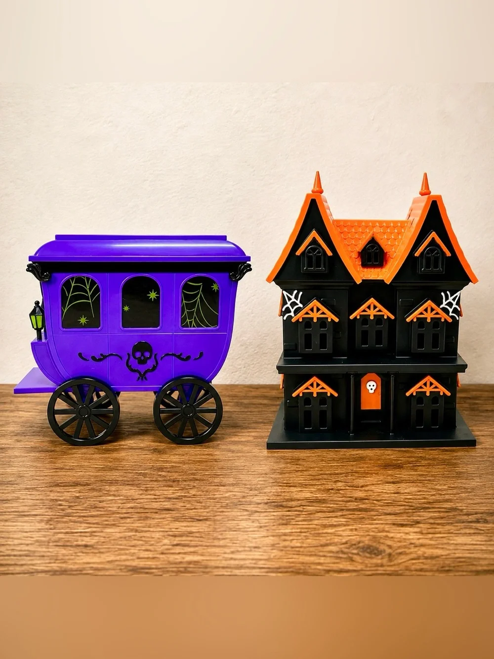 Target Bullseye Playground Halloween Light Up Purple Carriage & Haunted House